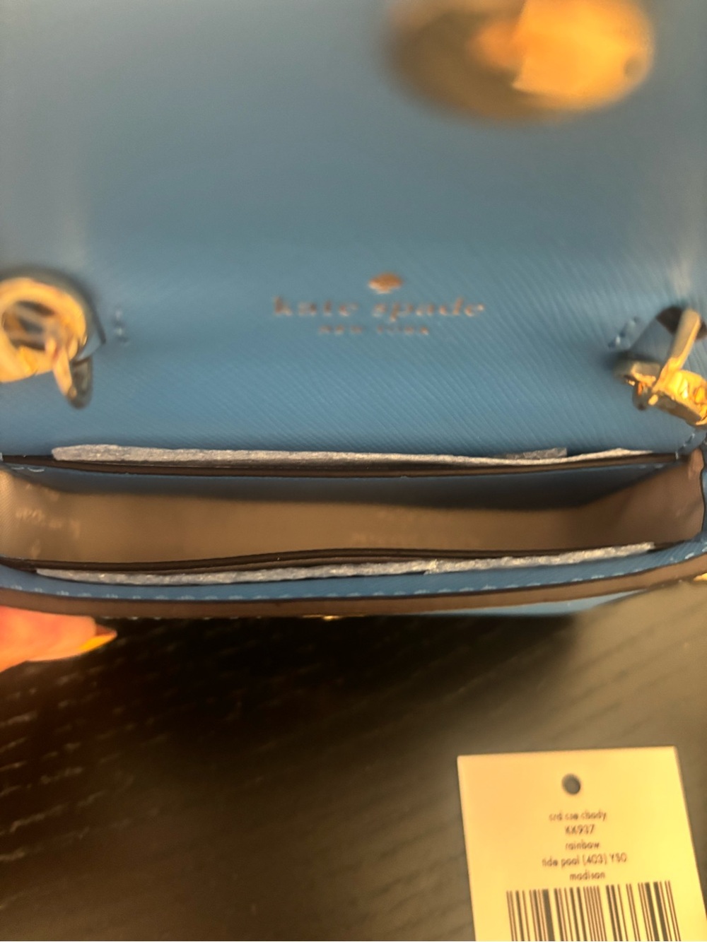 kate spade Blue Mini Crossbody with Gold Chain - Picture 7 of 15